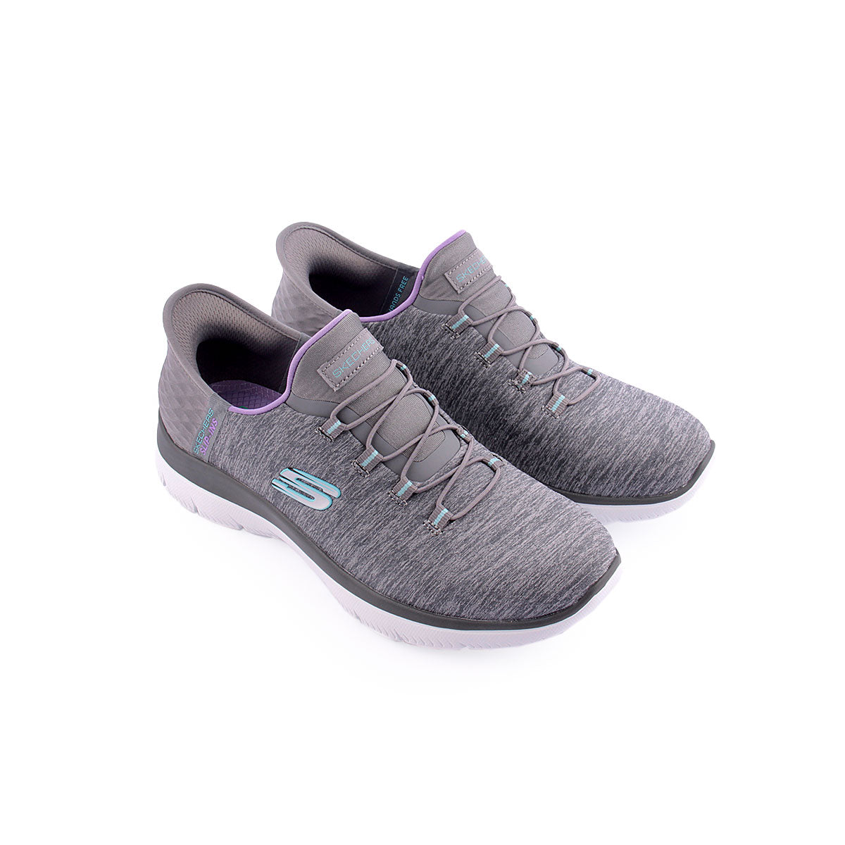 Sapatilha SKECHERS Heathered Mesh Bungee
