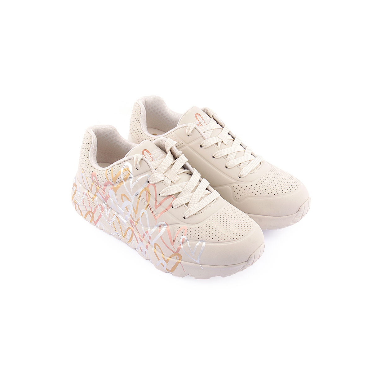 Sapatilha Skechers Uno Lite - Metallic Love