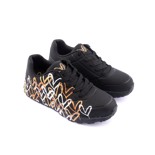 Sapatilha Skechers Uno Lite - Metallic Love