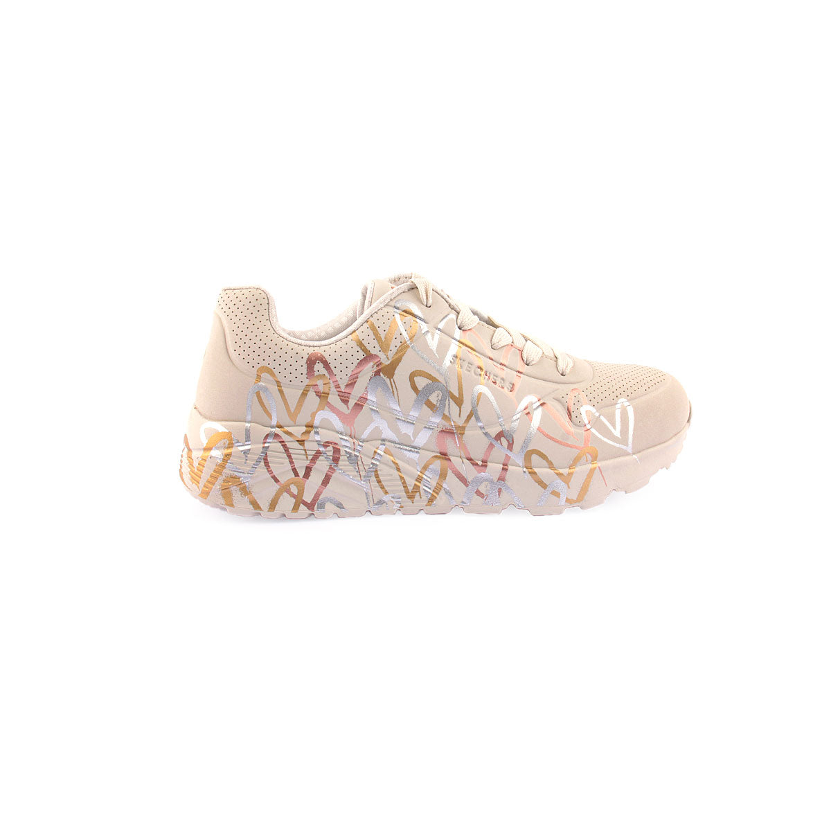 Sapatilha Skechers Uno Lite - Metallic Love