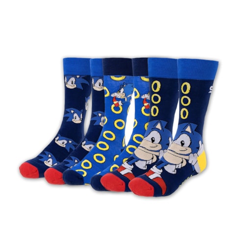 Pack 3 Meias Sonic