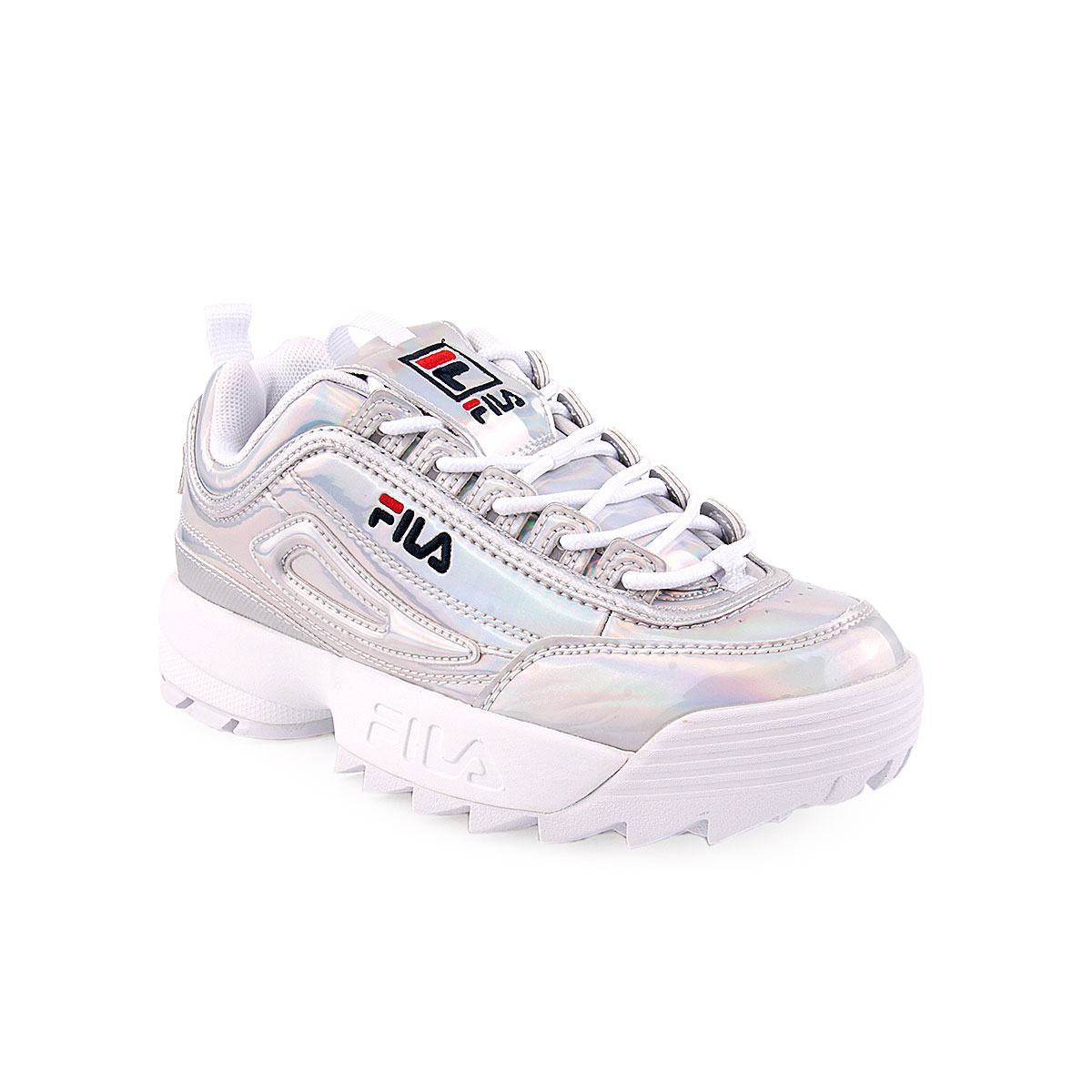 Sapatilhas hot sale fila prateadas